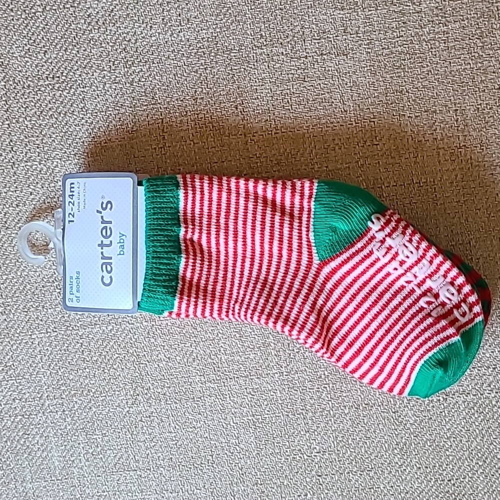 Carters Christmas socks